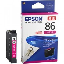 エプソン ビジネスインクジェット用 大容量インクカートリッジ（マゼンタ）／約600ページ対応 ICM86
