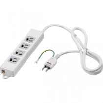 バッファロー（サプライ） 3ピン式電源タップ 4個口 1m ホワイト BTWMTL3410WH