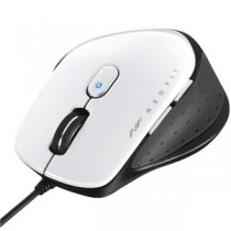 バッファロー（サプライ） 有線 BlueLED 5ボタン NEOFITマウス Mサイズ ホワイト BSMBU510MWH