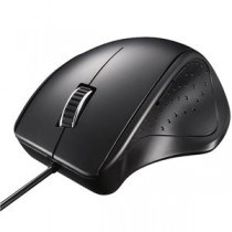 バッファロー（サプライ） 有線レーザー式マウス 静音／5ボタン ブラック BSMLU300BK