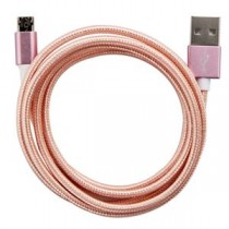 （まとめ） 両面マイクロUSBケーブル ピンクゴールド 1m AS-CASM022 【×10セット】