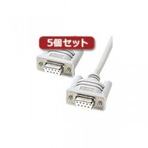 5個セット サンワサプライ RS-232Cケーブル（モデム・TA用・4m） KRS-433XF-4KX5