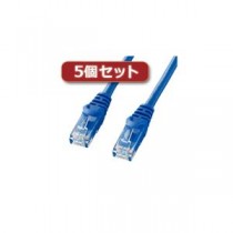 5個セット サンワサプライ カテゴリ6UTPLANケーブル LA-Y6-10BLX5