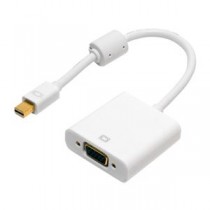 （まとめ） ミヨシ FullHD対応 miniDisplayPort-D-subアダプタ ホワイト DPA-2KDS／WH 【×3セット】