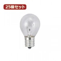 YAZAWA 25個セット クリプトンミニランプ25W形クリア KS351722CX25