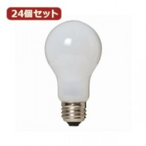 YAZAWA 24個セット 長寿命シリカ60W形 LW100V60WWLX24