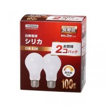 （まとめ） YAZAWA 長寿命シリカ100W形2P LW100V100WWL2P 【×5セット】