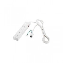 （まとめ） BUFFALO バッファロー 電源タップ 雷サージ防止／集中スイッチ付（4+4個口・2m） ホワイト BSTAPSDC820WH 【×2セット】