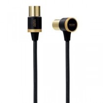 （まとめ） エレコム TV接続用アンテナケーブル DH-ATLS48K10BK 【×5セット】
