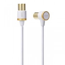 （まとめ） エレコム TV接続用アンテナケーブル DH-ATLS48K50WH 【×3セット】