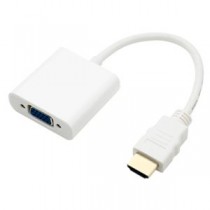 （まとめ） ミヨシ HDMI-Dsub変換アダプタ ホワイト HDA-DS01／WH 【×3セット】