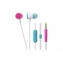 （まとめ） Audio-Technica オーディオテクニカ スマートフォン用インナーイヤーヘッドホン 「dip neon color」 （ホワイトクレイジー） ATH-CKL220iS-WCZ 【×3セット】