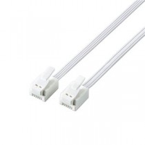 （まとめ） エレコム ツメ折れ防止モジュラーケーブル MJ-T1WH 【×10セット】