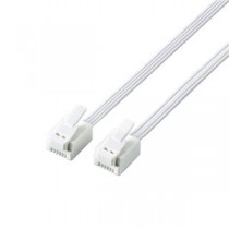 （まとめ） エレコム ツメ折れ防止モジュラーケーブル MJ-T2WH 【×10セット】