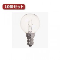 YAZAWA ベビーボール球 G40 E14 25W クリア10個セット G401425CX10