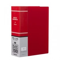 （まとめ） ポケットアルバム フォトグラフィリア レッド PHKG-101R【×5セット】