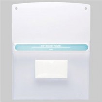 （まとめ） ソニック ソフトマグネットポケット A4カードホルダー付 MP-5973-W 1個 【×5セット】