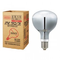 （まとめ）岩崎電気 屋外投光用アイランプ 散光形300W形 E39口金 RF110V270WH 1個【×3セット】
