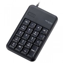 （まとめ）エレコム2ポートUSB2.0ハブ付きコンパクトUSBテンキーパッド ブラック TK-TCM014BK 1個【×3セット】