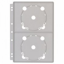 （まとめ）ライオン事務器 CDポケットバインダー追加用ポケット A4 2・3・4穴 両面4ポケット CD-P4 1枚【×10セット】