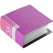 （まとめ）バッファローCD&DVDファイルケース ブックタイプ 36枚収納 ピンク BSCD01F36PK 1個【×10セット】