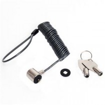 （まとめ）ナカバヤシ セキュリティロックシリンダ錠 カールコード 1.8m SL-058 1個【×2セット】