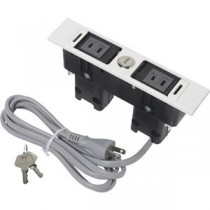 スガツネ工業デスクトップマルチタップDML型(210-020-482) DML-PP-L-WT 1個