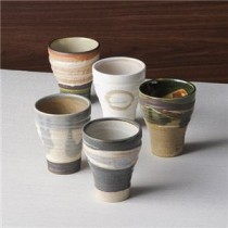（まとめ） 土物フリーカップ5P K20407810 【×2セット】