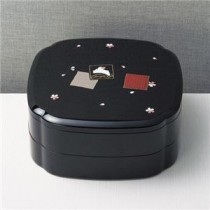 （まとめ） 波うさぎ8.0二段オードブル K20407530 【×2セット】
