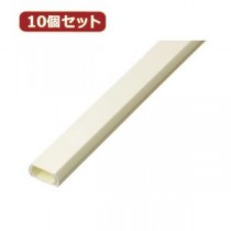 （まとめ）YAZAWA 10個セットテープ付モール 2号 1m オフホワイト FF2WX10【×2セット】
