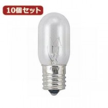（まとめ）YAZAWA 10個セット ナツメ球15Wクリア口金E17 T221715CX10【×2セット】