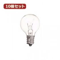 （まとめ）YAZAWA 10個セット ベビーボール球20WクリアE12 G301220CX10【×2セット】