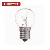 （まとめ）YAZAWA 10個セット ベビーボール球5WクリアE17 G301705CX10【×2セット】