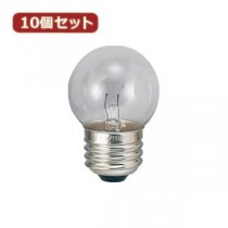 （まとめ）YAZAWA 10個セット ベビーボール球5WクリアE26 G402605CX10【×2セット】