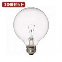 （まとめ）YAZAWA 10個セット ボール電球60W形クリア GC100V57W95X10【×2セット】