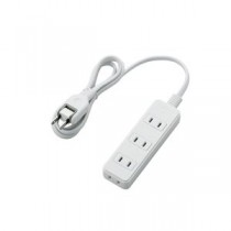 （まとめ）エレコム 電源タップ（雷ガード付き） T-KS02-2410WH【×3セット】