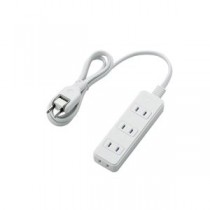 （まとめ）エレコム 電源タップ（雷ガード・ほこりシャッター） T-KST02-22410WH【×3セット】