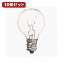 （まとめ）YAZAWA ベビーボール球 G30 E12 5W クリア10個セット G301205CX10【×5セット】