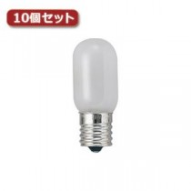 （まとめ）YAZAWA ナツメ球 E12 5W 白 2個パック10個セット 1CT2PX10【×5セット】