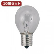（まとめ）YAZAWA ミニランプ S35 E17 8W クリア10個セット S351708CX10【×3セット】