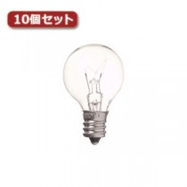 （まとめ）YAZAWA ベビーボール球 G30 E17 10W クリア10個セット G301710CX10【×2セット】