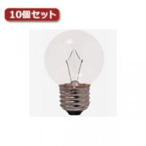（まとめ）YAZAWA ベビーボール球 G50 E26 10W クリア10個セット G502610CX10【×2セット】