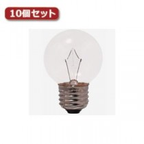 （まとめ）YAZAWA ベビーボール球 G50 E26 60W クリア10個セット G502660CX10【×2セット】