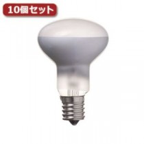 （まとめ）YAZAWA ミニレフ球 R50 E17口金 50W10個セット RF501750X10【×2セット】