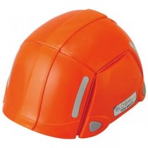 （まとめ） トーヨーセフティー 折りたたみヘルメットNo.100 オレンジ【×3セット】