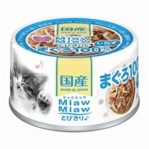 〔まとめ〕 キャットフード ペットフード MiawMiaw とびきり♪ しらす入りまぐろ 60g 48セット 日本製 猫用品 ペット用品【代引不可】