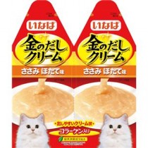 〔まとめ〕 キャットフード ペットフード 金のだしクリーム ささみ ほたて味 60g 30g×2 IC-83 48セット 猫用品 ペット用品 【代引不可】