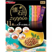 〔まとめ〕 キャットフード ペットフード 懐石 zeppin 11歳からの5つの美味しさ 200g 12セット 日本製 猫用品 ペット用品【代引不可】