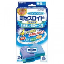 (まとめ）白元アース ミセスロイド引き出し用 無香タイプ 24個入【×5セット】