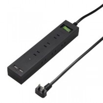 5個セット YAZAWA 3方向から挿せる9個口USBタップ ブラック H6BK11122UBKX5